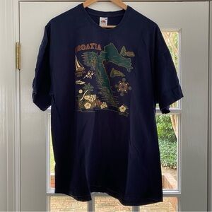 Croatia Beautiful Seaside Town Souvenir Lovely Gift Tee Women's XXL T-shirt